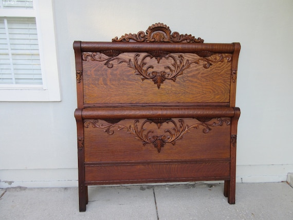 Antique full size on sale headboard