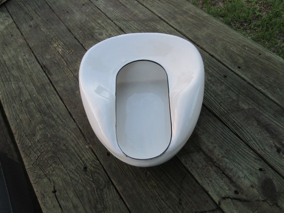 Bedpan Bed Pan Vintage White Porcelain Pot Bowl Flower Planter Etsy