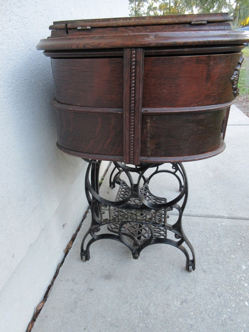 Rare Antique Eldredge Treadle Sewing Machine With Etsy