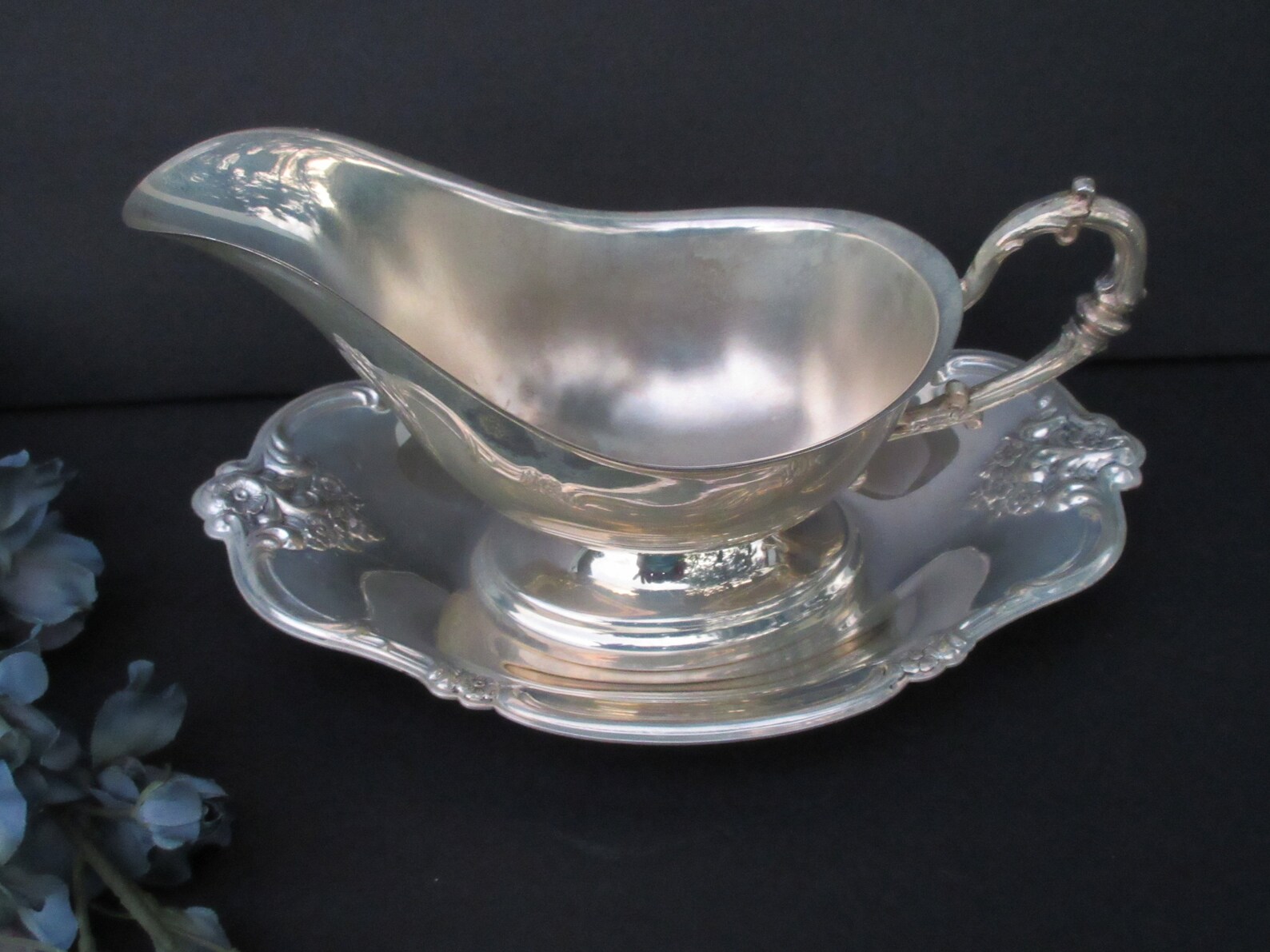 Gravy Boat Beautiful Vintage Silver Plate Plated Pitcher and Etsy
