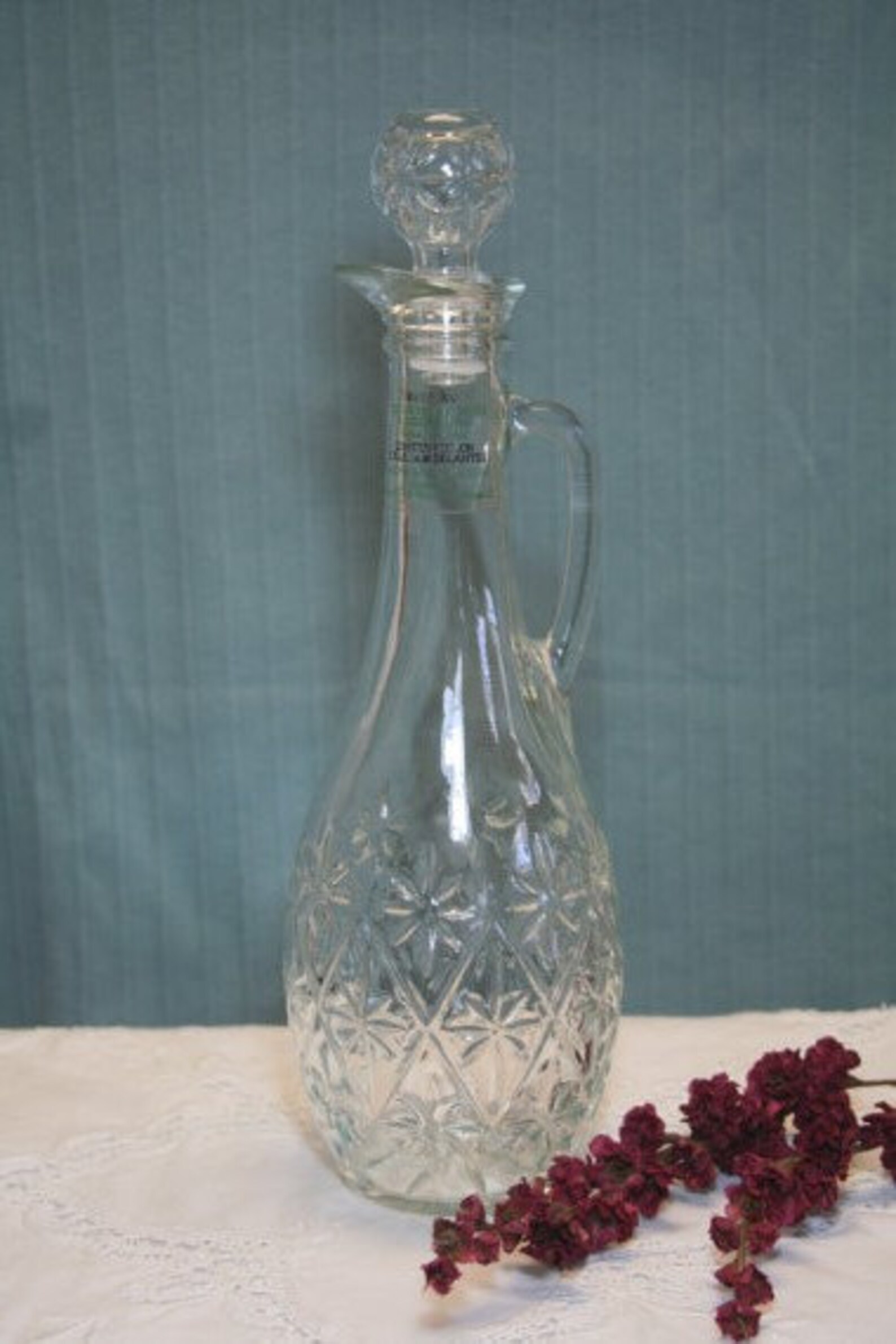 Decanter Vintage Mogen David Limited Edition clear round Etsy