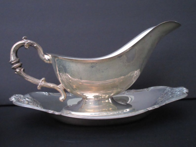 Gravy Boat Beautiful Vintage Silver Plate Plated Pitcher and Etsy