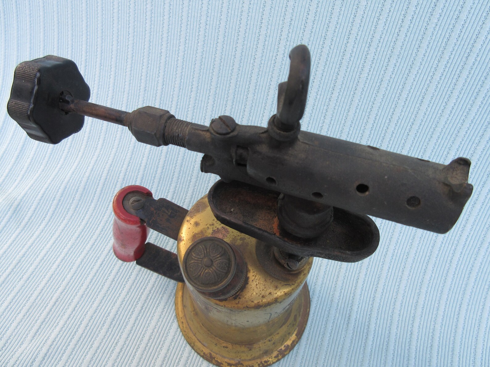 Vintage Possibly Antique Brass and Metal Blow Torch W Wood | Etsy