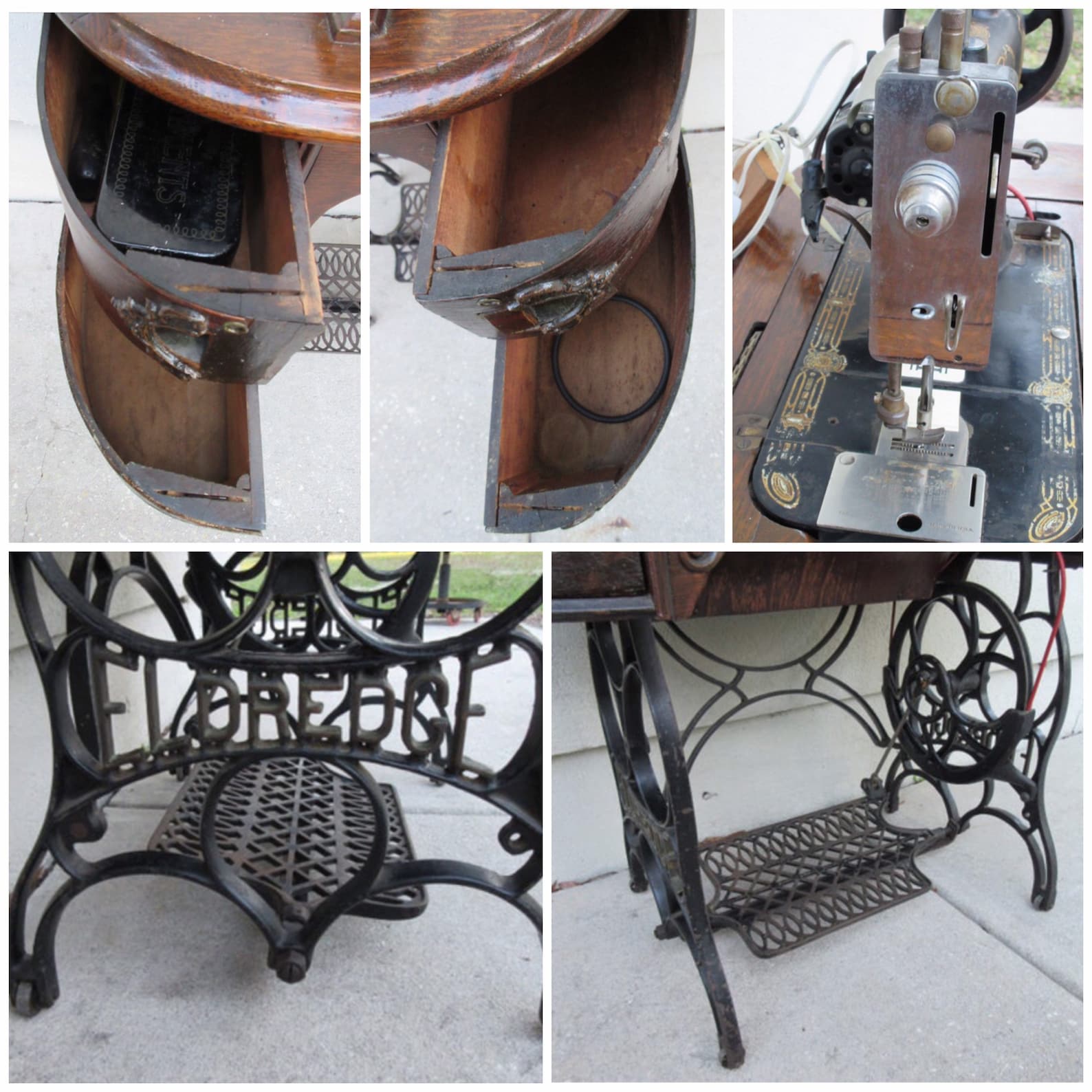 Rare Antique Eldredge Treadle Sewing Machine With Etsy