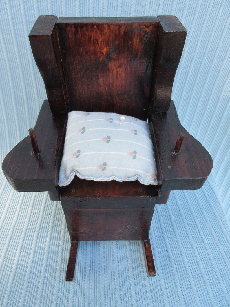 Pin cushion thread holder rocking chair rocker Vintage 9 Etsy
