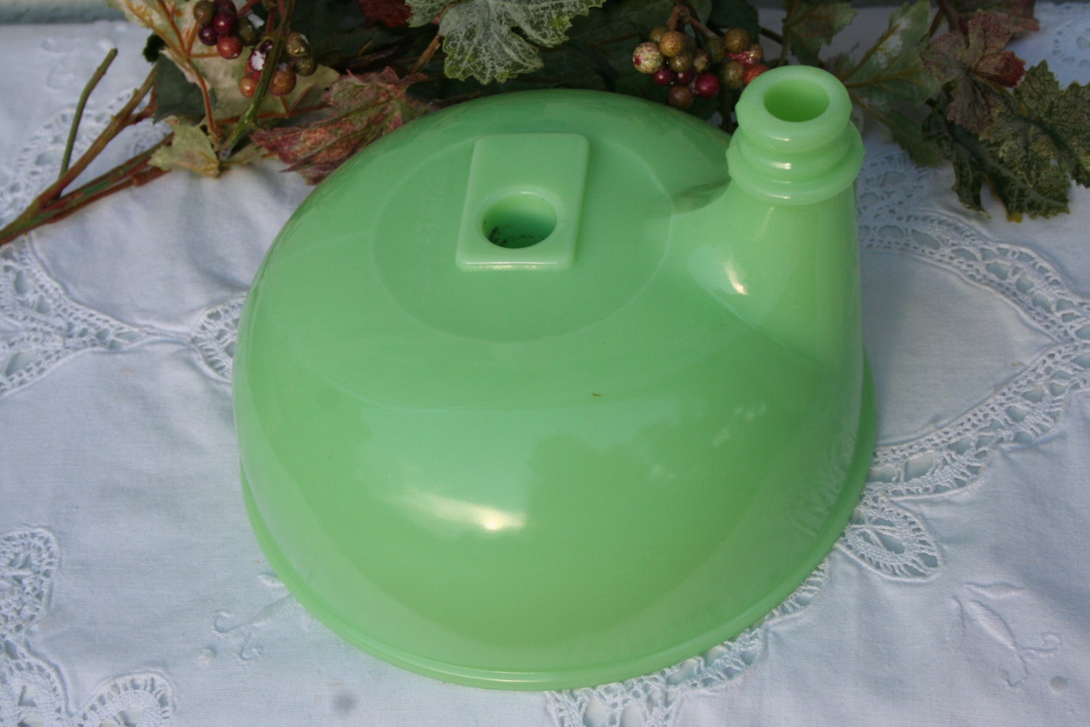 Sunbeam Mixer attachment juicer Vintage glass Jadeite lime Etsy