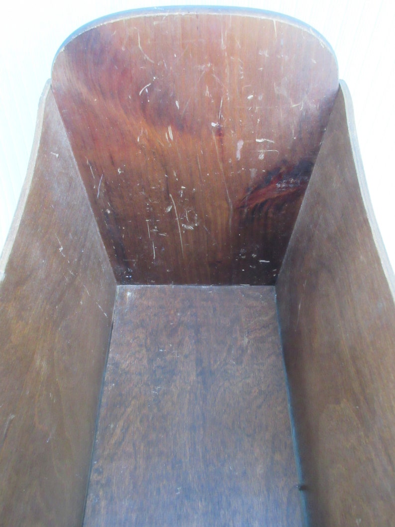 Potato Bin Bucket Magazine Rack Holder Stand Wood Vintage | Etsy