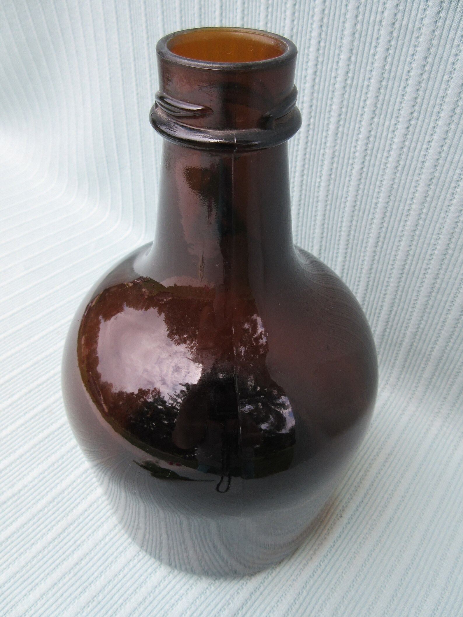 Jug Small Smaller Size Vintage 1 1/2 Quart Brown Dark Amber Etsy