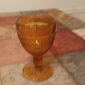 Vintage Amber Tiara Goblet