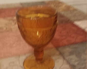 Vintage Amber Tiara Goblet