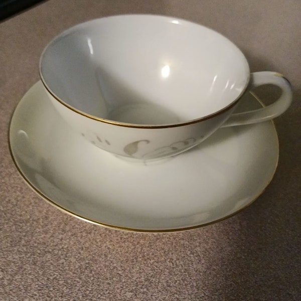 Vintage Kaysons Fine China Golden Rhapsody Teacup & Saucer