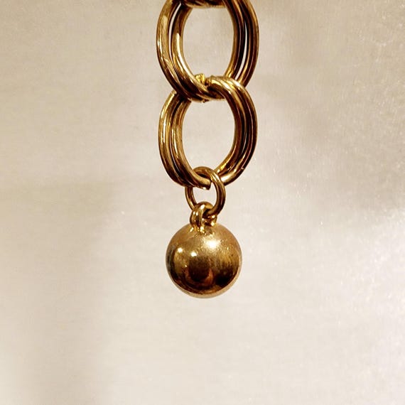 KJL Kenneth Jay Lane Snake Chain Belt Black Ename… - image 5