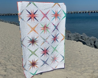 Quilt Pattern - Paper Piecing Pattern - Chesapeake Star Quilt Pattern - PDF Pattern