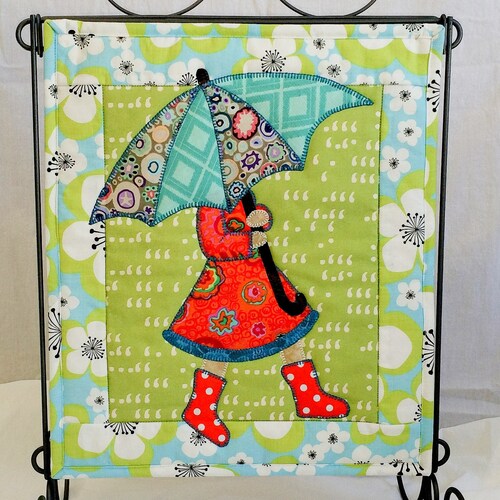 April Monthly Mini Quilt Pattern Umbrella Quilt Pattern Etsy UK