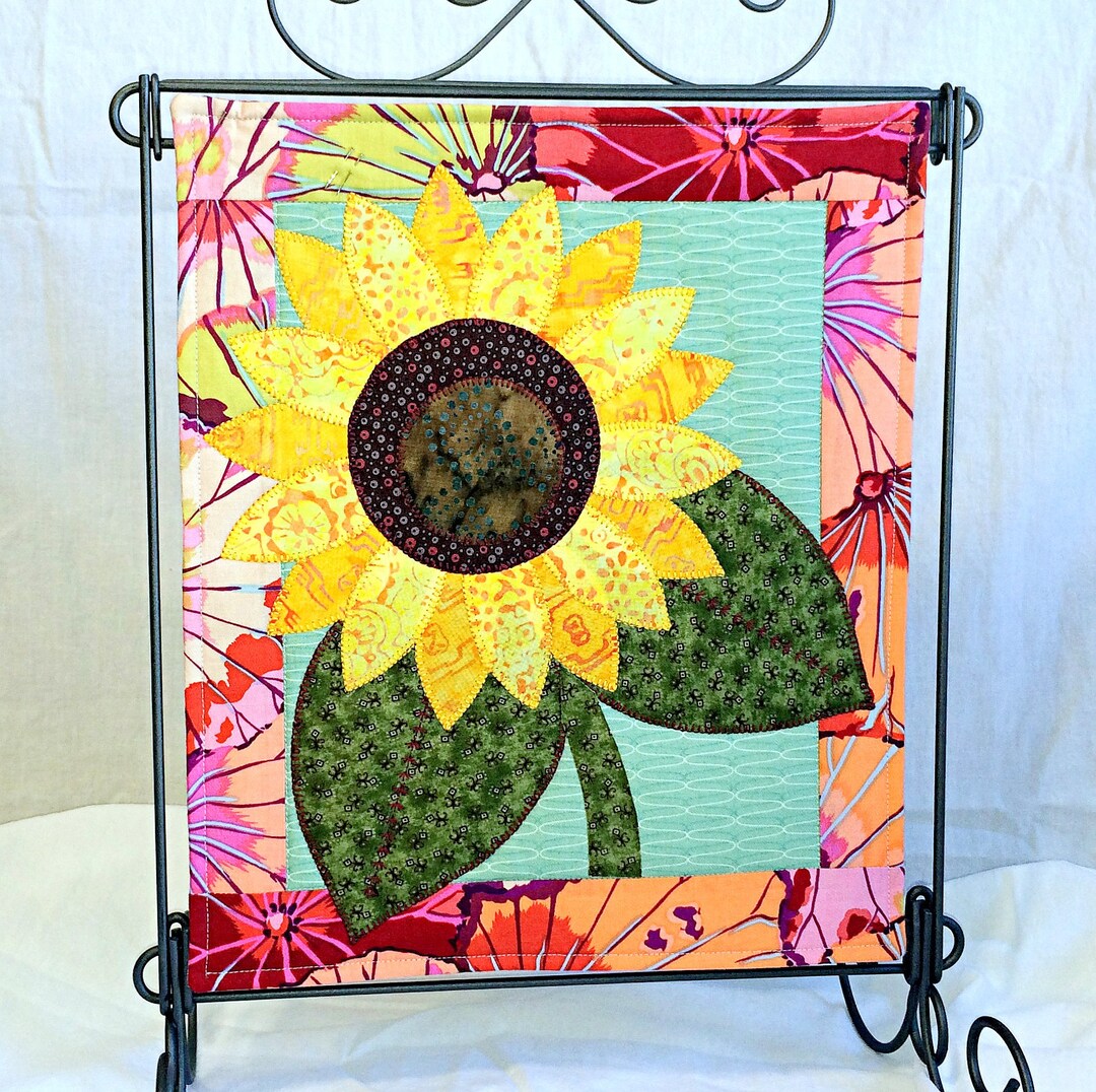 September Patterns September Monthly Quilt Pattern Sunflower Quilt Pattern Sunflower Mini ...