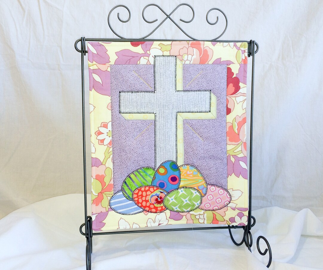 Easter Mini Quilt Pattern Holiday Quilt Pattern Cross Quilt Pattern PDF