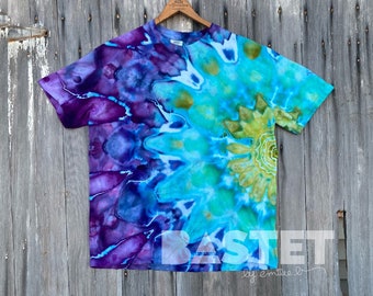 AANGEPASTE Tie Dye Mandala Shirt of Tank, Xs, Small, Medium, Large, Xl, 2X, 3X, 4X, 5X, 6X, Festival Kleding, Boho Shirt, Cadeau voor moeder