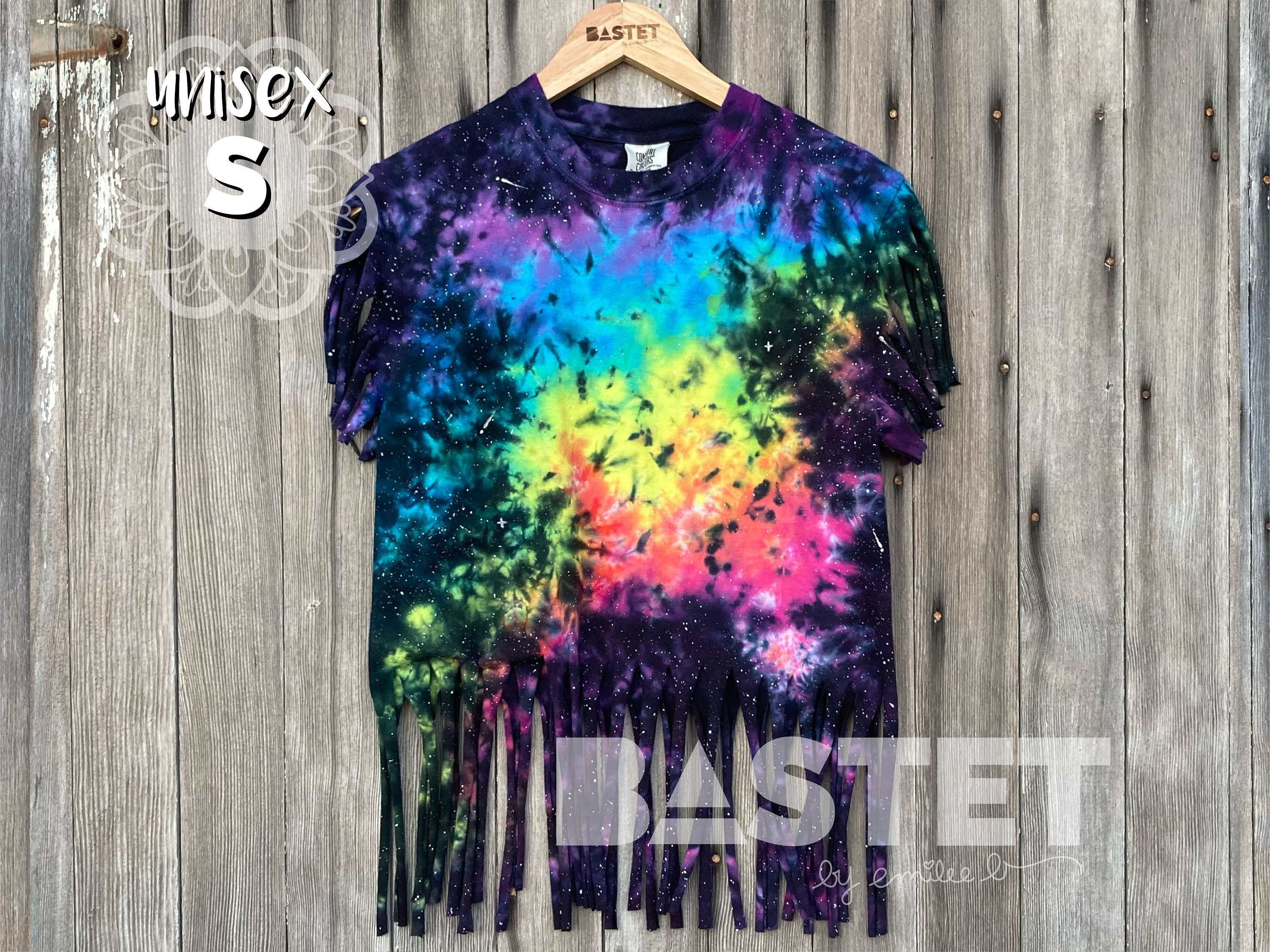 tie dye ripped t shirt