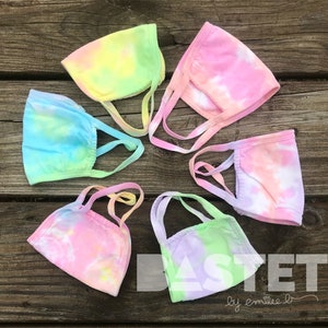 Pastel Tie Dye Face Masks