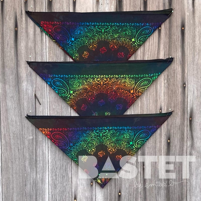 Gradient Bandanas Rainbow Bandana Cotton - Etsy UK