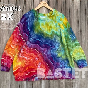 4X READY TO SHIP Rainbow Geode Tie Dye Womens Old Navy Oversized Zip Hoodie Rainbow Tie Dye Sweatshirt Ice Dye Hoodie Plus Size Tie Dye Etsy