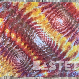 READY TO SHIP Watercolor Pyschedelic Trails Ice Dye Tie Dye 58x58 Tapestry, Hippie Home Decor, Hand Dyed Wall Hanging, Trippy Art for Dorm
