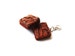 Fudge Brownie Charm, Polymer Clay Food Charm, Miniature Food Jewelry, Chocolate Fudge Brownie Stitch Marker 