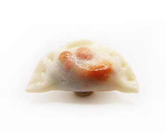 Grand sticker boulette réaliste, cuisine chinoise en pâte polymère, aimant miniature pour réfrigérateur, cadeau dim sum