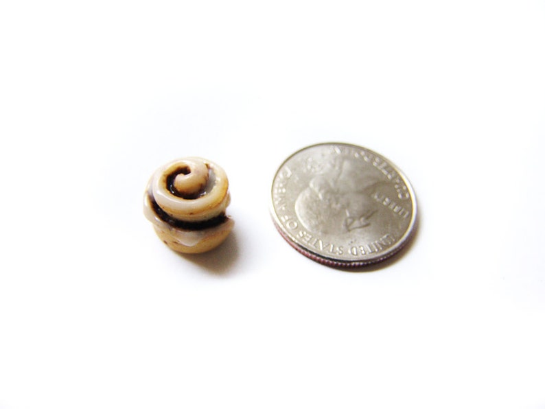 Cinnamon Roll Charm Miniature Food Jewelry Fake Food Polymer Etsy
