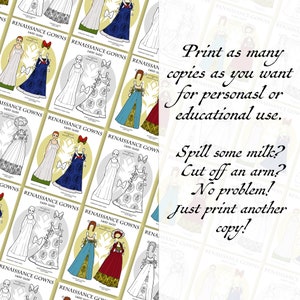 Renaissance Printable Paper Doll, Kid's Renaissance Faire Craft ...