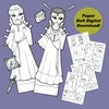 Renaissance Printable Paper Doll, Kid's Renaissance Faire Craft ...