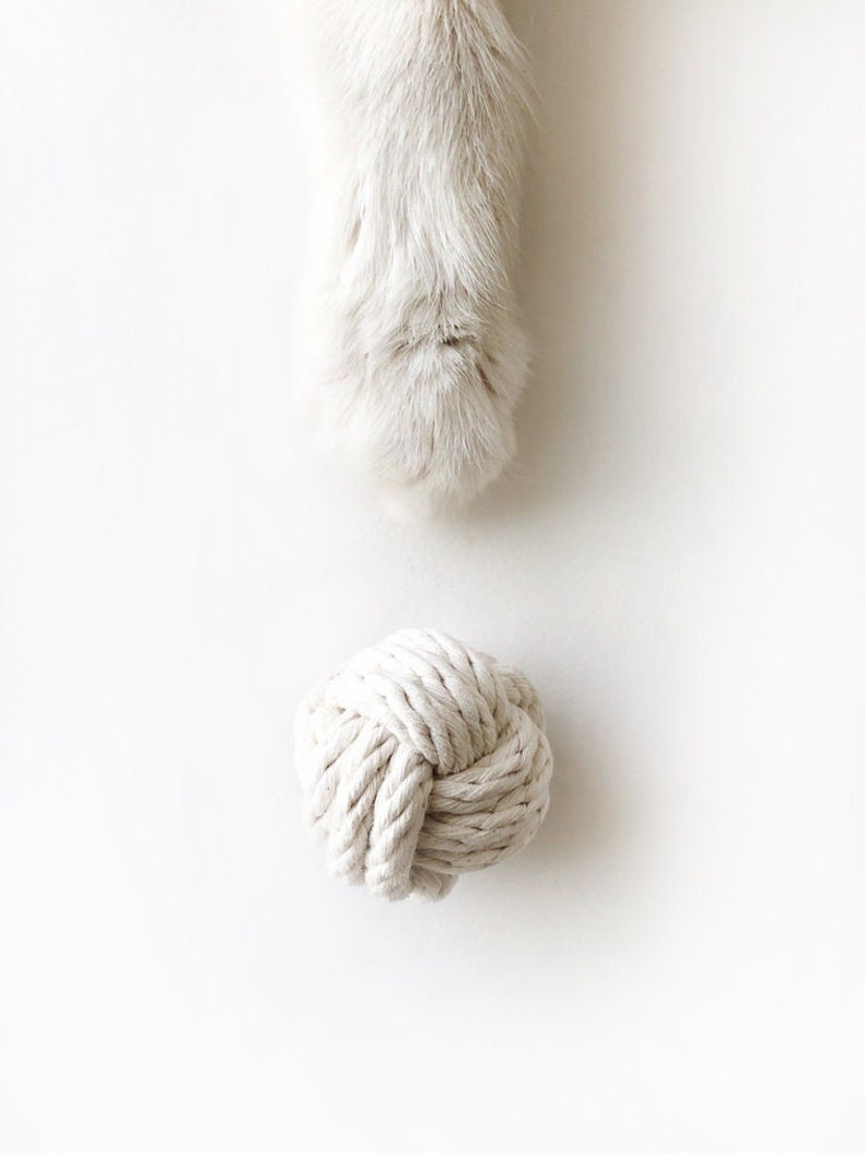 Boule de corde Jouet pour chat avec noeud nautique image 1