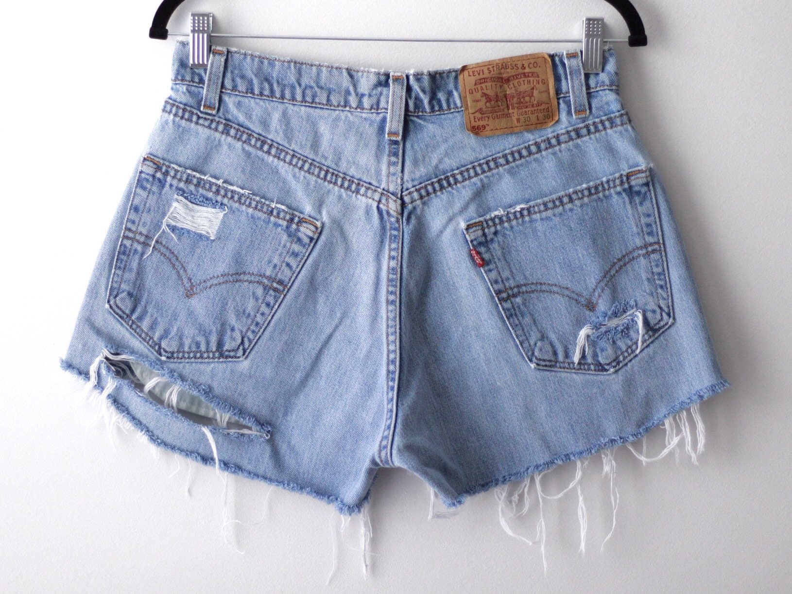 levi's 569 denim shorts