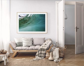Ocean Wall Art | Green Art | Underwater Photography | Australian Beach Art | Underwater Art | Aqua Sea Photo,Underwater Abstract Ocean Print