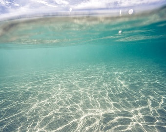 Aqua lit | Underwater Photography, Aqua Sea Photo,Abstract Sea Photos,Sea Green Photo, aqua home decor, Fine Art Photography,Water photos
