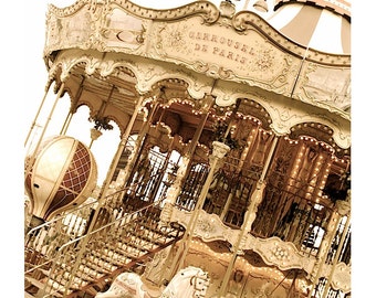 Paris Carousel Wall Art | Fine Art Photography, Paris Art, Vintage Photos, Carousel Photos, Vintage Style Print, French Photos,Paris Photos