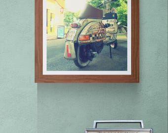 Retro Scooter,Vesper photos, Vintage Style photos, Retro Scooter Photos,Retro Photography, Learner Driver Print, Vesper Prints, Scooter Art