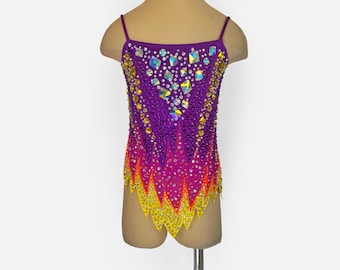 Feuriger Sonnenuntergang Trikot für rhythmische Gymnastik