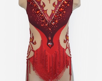 Rotes Flammen Trikot