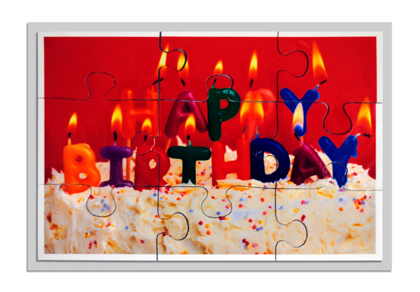 Greeting Card Puzzle Birthday Card Thinking of You Card - Etsy UK