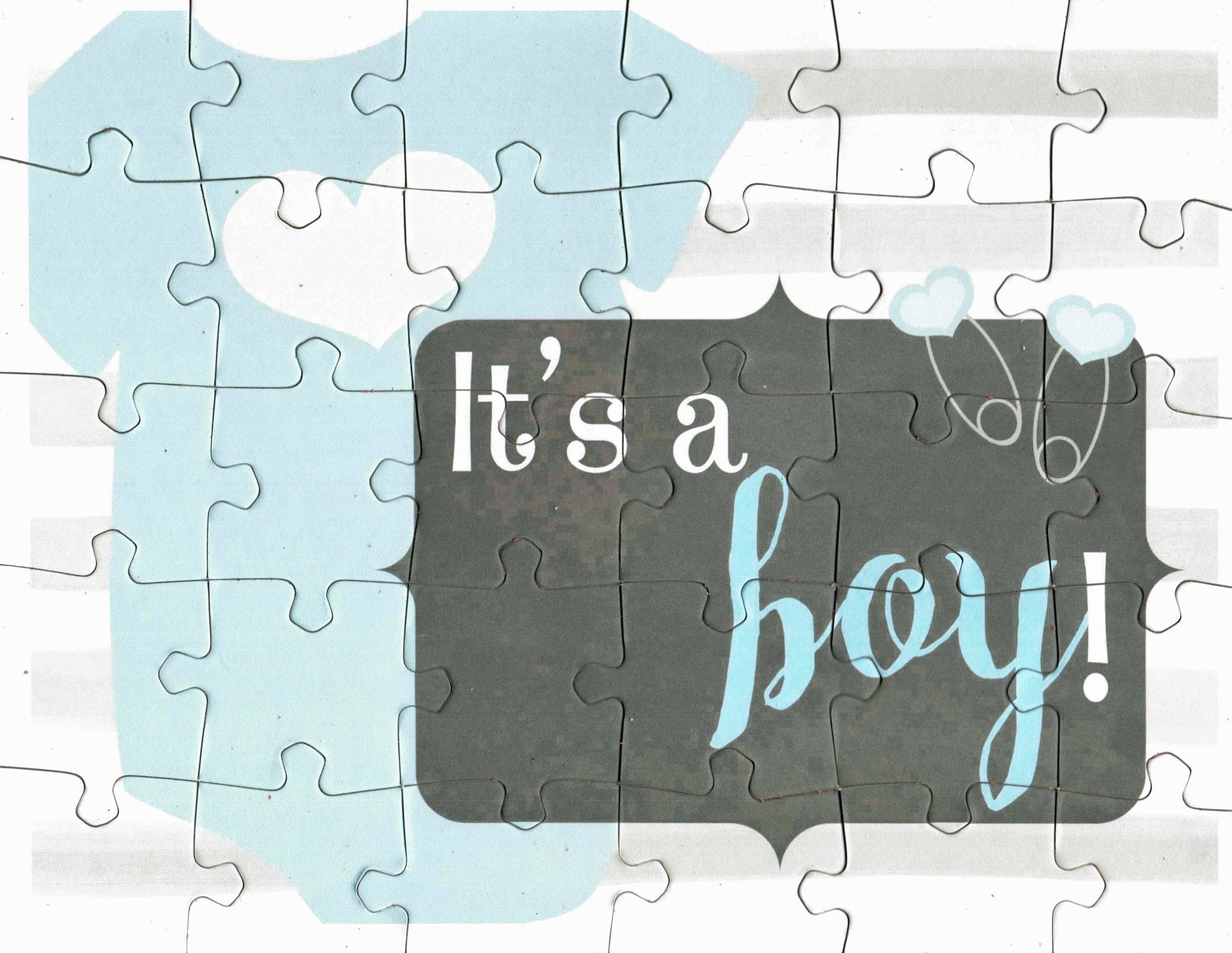 Boy Puzzle Its A Boy Gender Reveal Ideas Grandparents Etsy