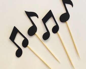 120 pezzi di decorazioni per cupcake con note musicali