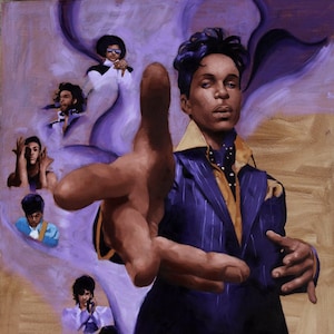 My Name is Prince Oil Print, African American Art, Wall Art, Black Art Prints, African American Art,Home Decor Art,