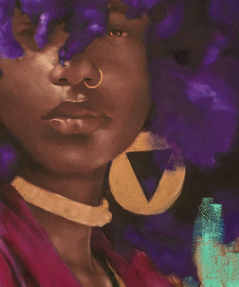 She is CANVAS African American Art Canvas Wall Art Canvas Art Etsy