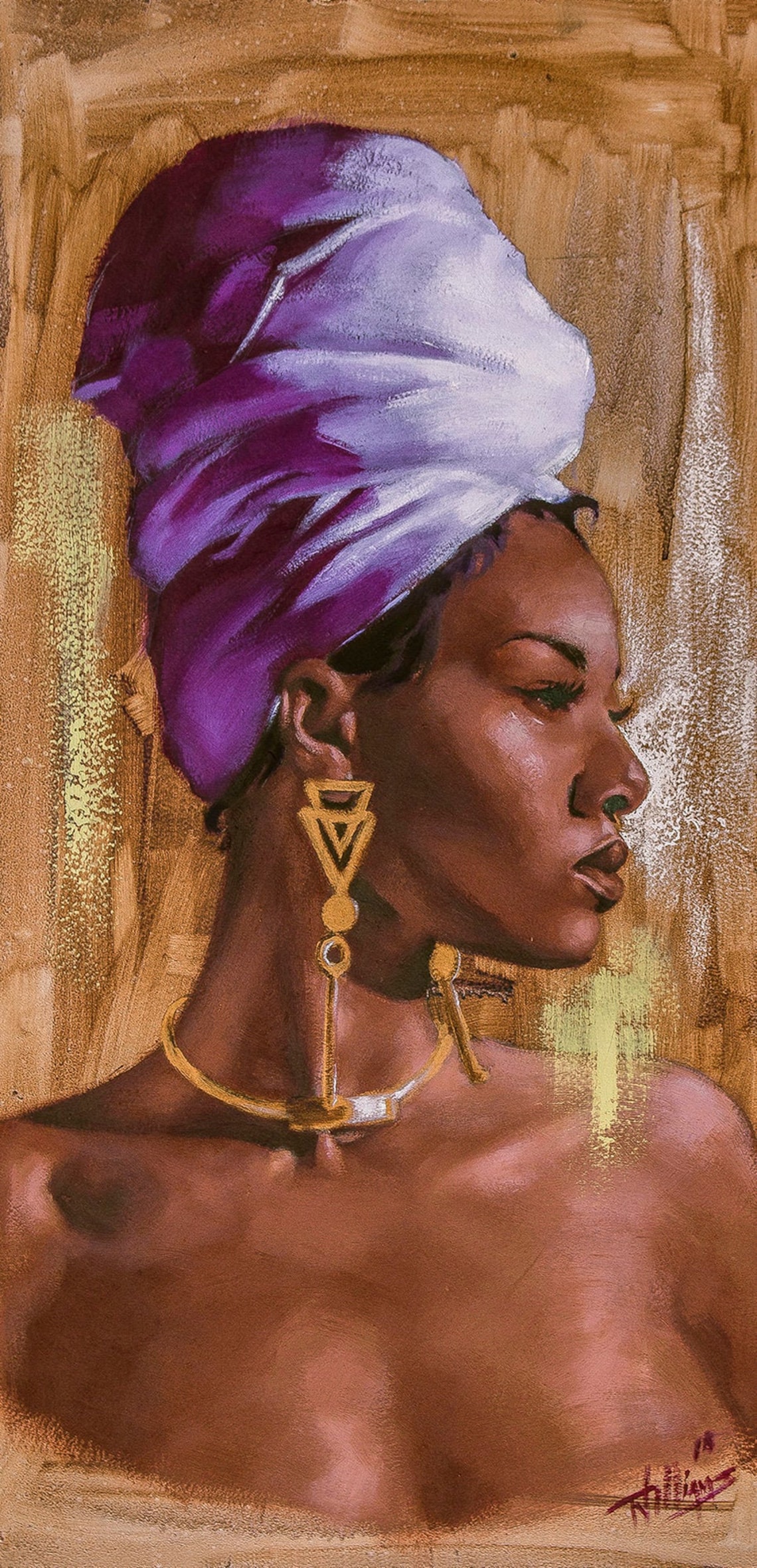Royalty Giclee Africa American Art Wall Art Canvas Black Art Etsy