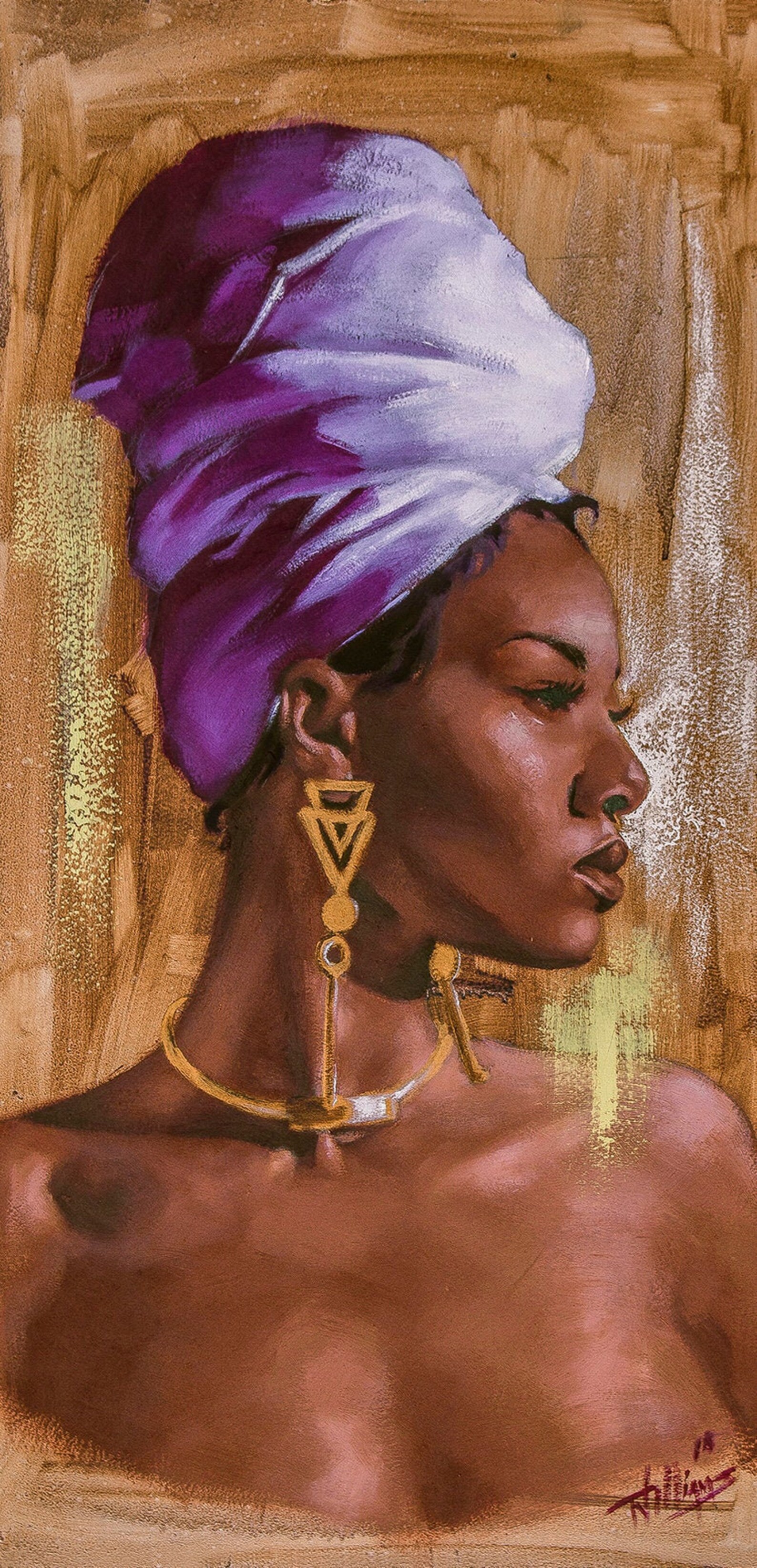 Royalty Giclee Canvas African American Art Canvas Art Wall Etsy
