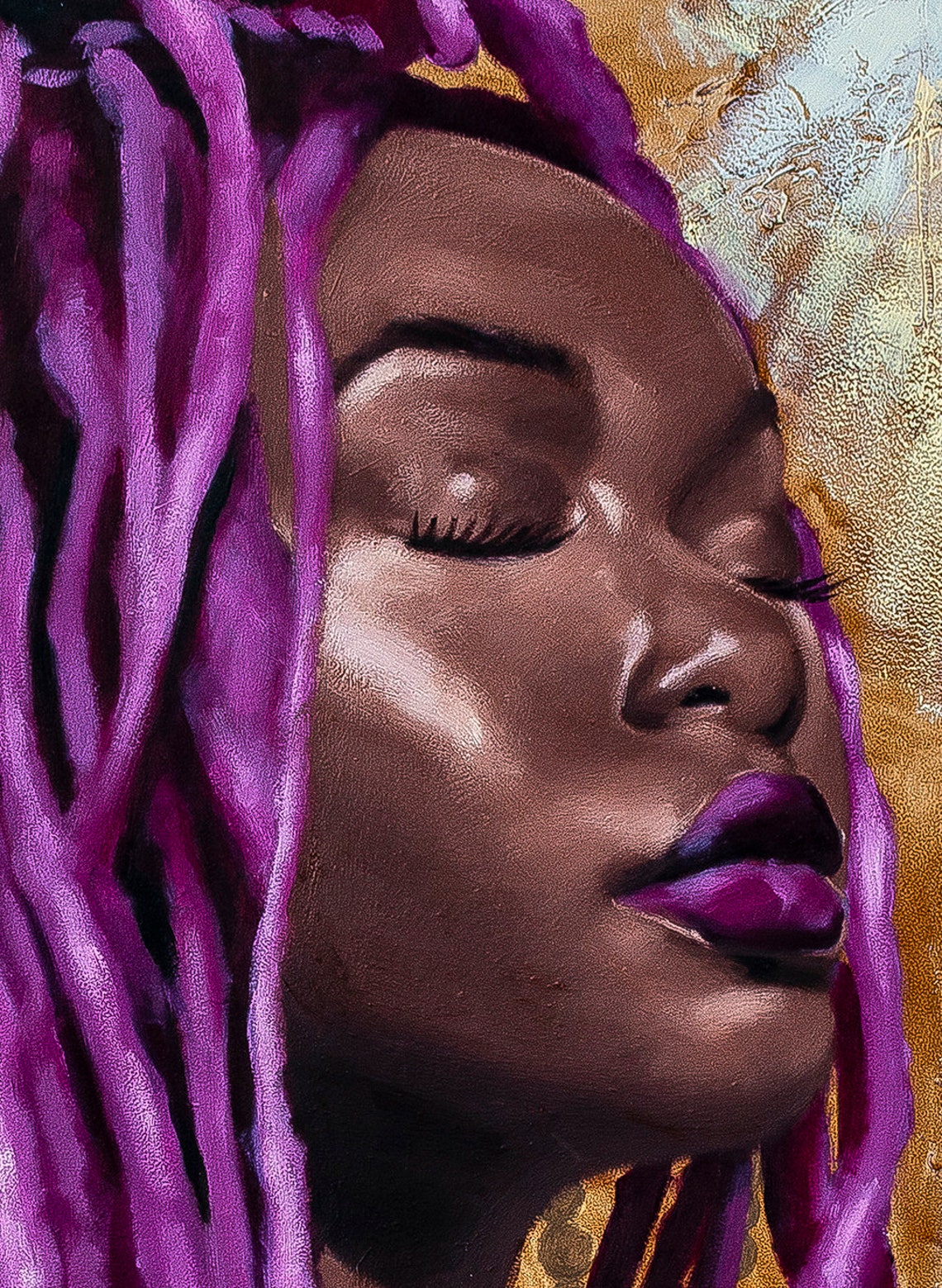 Divine Oil Print Africa American Art Africa American Art Wall Etsy