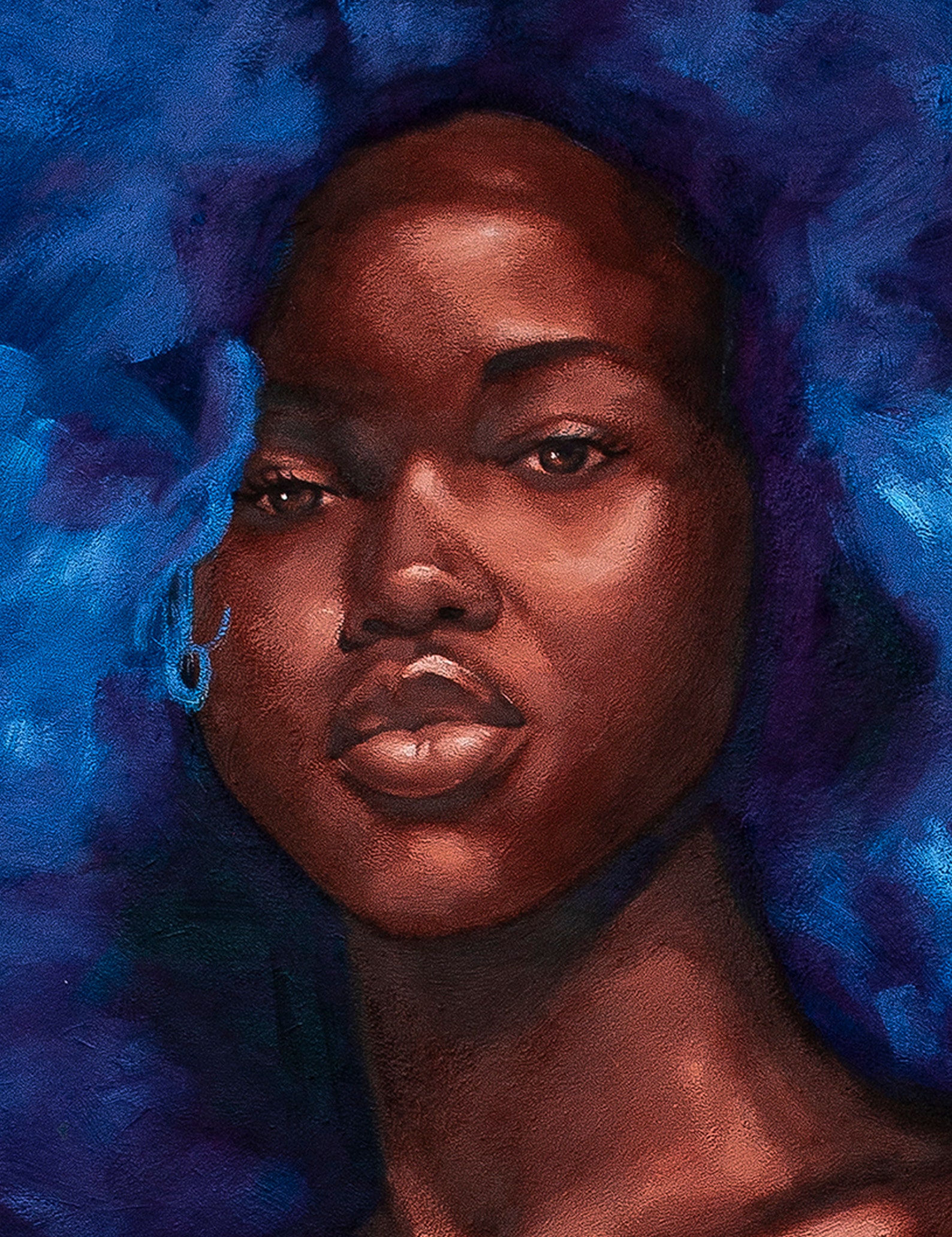 Cerulean Oil Print African American Art Wall Art Black Art Etsy