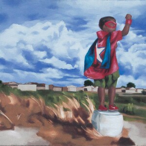 Hero Öldruck Afrika Amerikanische Kunst Schwarz Kunstdrucke LeinwandBild Schwarze Kunst Poster Schwarzes Kunstwerk