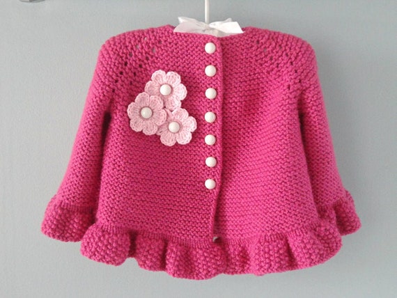 Knitting PATTERN Baby Jacket Crochet 